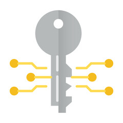 Electronic key icon