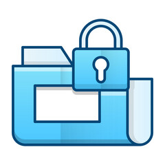 Secure data folder icon