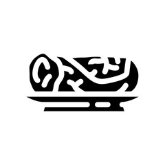 cabbage rolls glyph icon vector. cabbage rolls sign. isolated symbol illustration