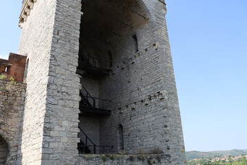 La tour des pendus, vue de l'extérieur, ville de Cahors, département du Lot, France