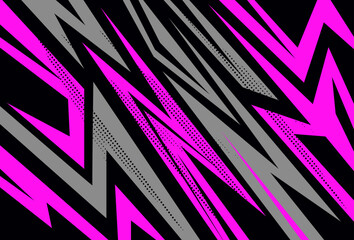 PrIllustration Vector graphic of Abstract Racing Stripes  fit for  background with Pink and Grey color etc.