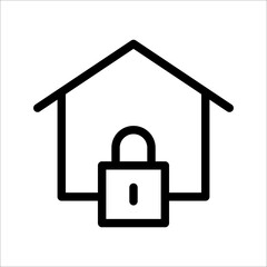 Vector icon protection. lock icon