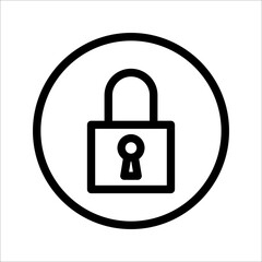 Vector icon protection. lock icon