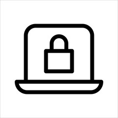 Vector icon protection. lock icon
