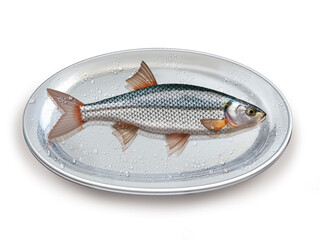 blageon , poisson, plateau, pêche, aliment, frais, fruits de mer, mer, animal, ailette, sain, queue, fond blanc, argent, attraper, repas, cuisiner, plat, viande, fraîcheur