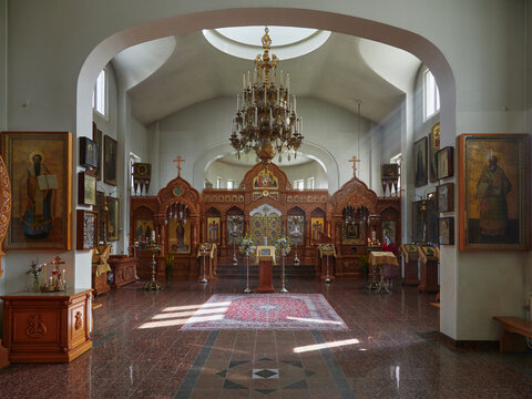 Uusi Valamo orthodox monastery: interior.