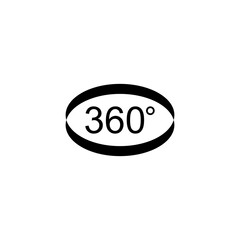 360 degree icon set, 360 degree vector set sign symbol