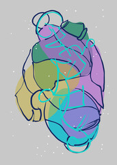 Abstract image for printing - digital painting