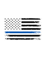 Thin Blue Line Flag