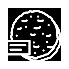 taco shells glyph icon vector. taco shells sign. isolated symbol illustration