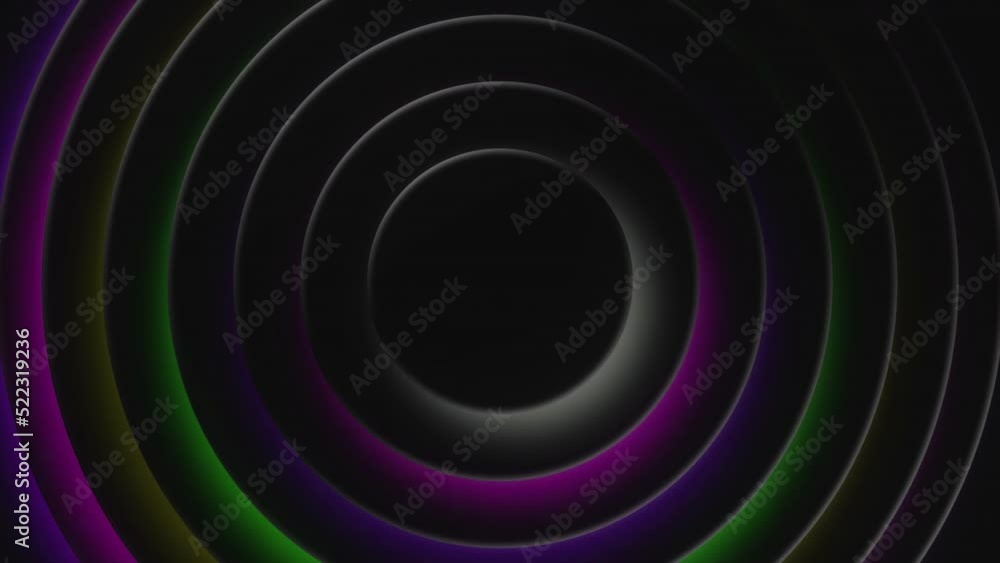 Aufkleber black circles with small areas highlighted in different shades. motion.circles of different sizes th