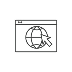 Go to web icons  symbol vector elements for infographic web