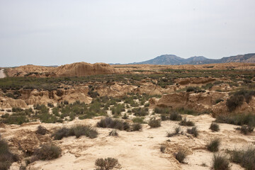 View at Bardenas desert Spain Navarre