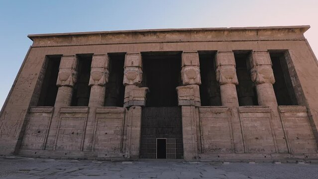Exterior of the Ancient Egyptian Temple of Dendera