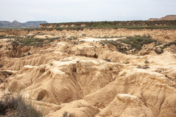 View at Bardenas desert Spain Navarre