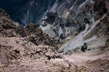 landscape in the volcano