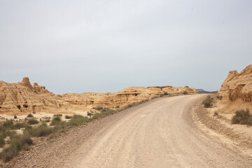 View at Bardenas desert Spain Navarre