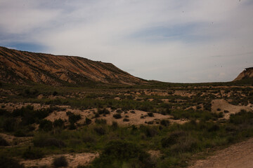 Fototapeta na wymiar View at Bardenas desert Spain Navarre