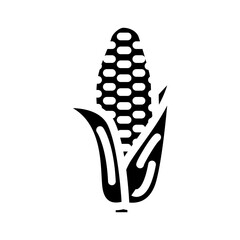 purple corn glyph icon vector. purple corn sign. isolated symbol illustration