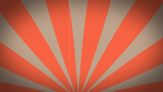 Vintage background with orange rays on old film