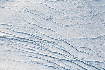 Climate change and global warming. Icebergs from a melting glacier in Ilulissat Glacier, Greenland. The icy landscape of the Arctic nature in the UNESCO world heritage site. Aerial view durin summer d