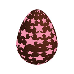 Chocolate Easter eggs. Vector illustration.
