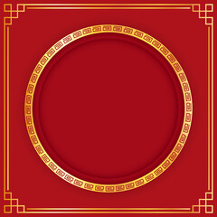 Chinese frame. Chinese traditional Template background. Happy Chinese new year 2023 background.