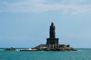 The Thiruvalluvar Statue, or the Valluvar Statue. Kanyakumari, India