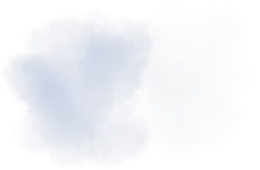 Realistic grey isolated fluffy cloud on the transparent background. 3d rendering 