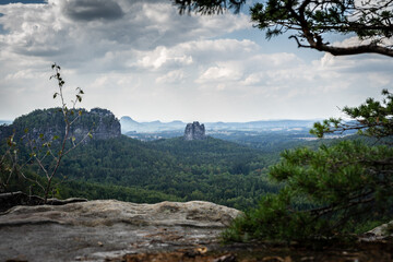 Ausblick s&auml;chsische Schweiz