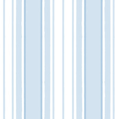 Obraz premium Blue stripes pattern, classic striped seamless background, Hand drawn brush strokes. vector stripes, cute paintbrush line backdrop