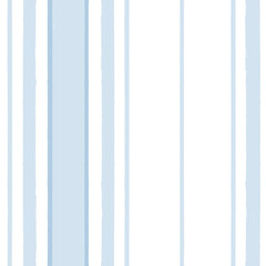 Blue stripes pattern, classic striped seamless background, Hand drawn brush strokes. vector stripes, cute paintbrush line backdrop