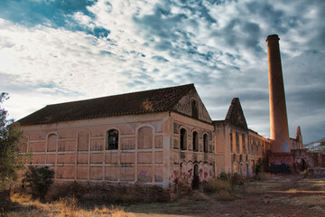 Fototapeta na wymiar Ruins of an abandoned factory