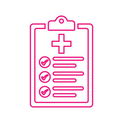 Medical Report outline icon. Line vector design.