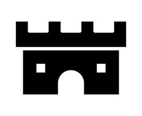 砦のシルエットアイコン