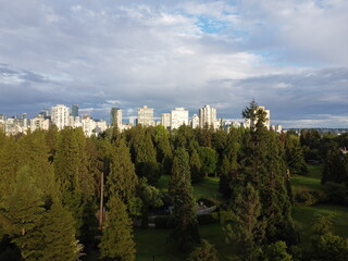 Fototapeta na wymiar Aerial view of Vancouver