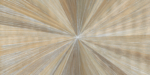 Light straw marquetry in starburst pattern