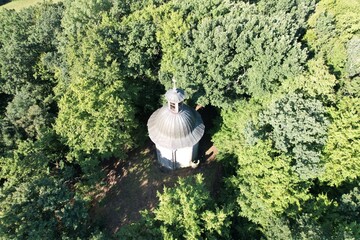 Natural monument St. Anna near Jicin city,historical chapel on the top of the hill ,Czech...