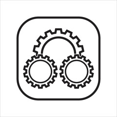 phone setting icon vector design template