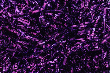 purple tinsel background - obrazy, fototapety, plakaty