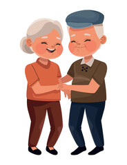grandparents couple dancing