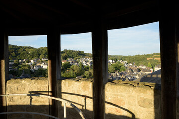 vue du haut de la tour - Treignac Limousin France