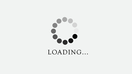 Loading icon on the white background