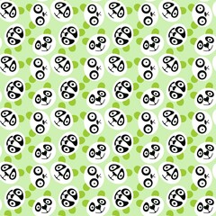 Animals cartoon seamless panda pattern for kids clothes print and wrapping and accessories and fabrics