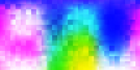 Light multicolor vector backdrop in rectangular style.