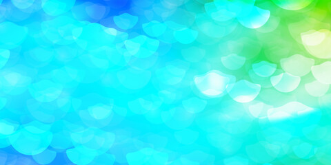 Light Blue, Green vector template with circles.
