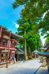 能勢妙見山の風景 大阪府 日本