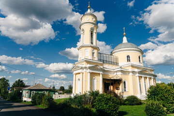 Russian orthodox church in old historical town Kolomna, Russia, Moscow area - may, 2022