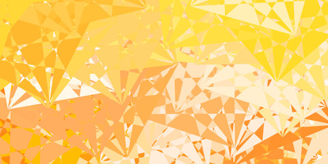 Light Orange vector texture with memphis shapes.