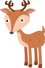 illustrations, graphic designs, vectors, characters, and cartoons of cute baby deer